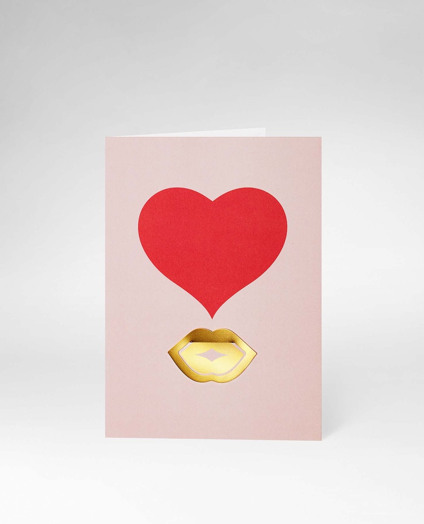 GREETING CARD KISS