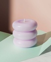 CANDLE SCULPTURE TEMPLO (PALE LILAC)