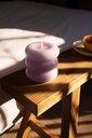 CANDLE SCULPTURE TEMPLO (PALE LILAC)