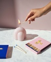 CANDLE SCULPTURE TEMPLO (PALE ROSE)