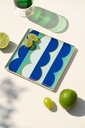 CERAMIC TRAY RIVIERA (WAVE) BLUE