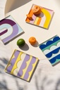 CERAMIC TRAY RIVIERA (WAVE) PURPLE