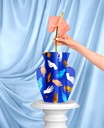 PAPER VASE HAMSA (BLUE)
