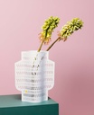 PAPER VASE CORAL (Perforated, White)