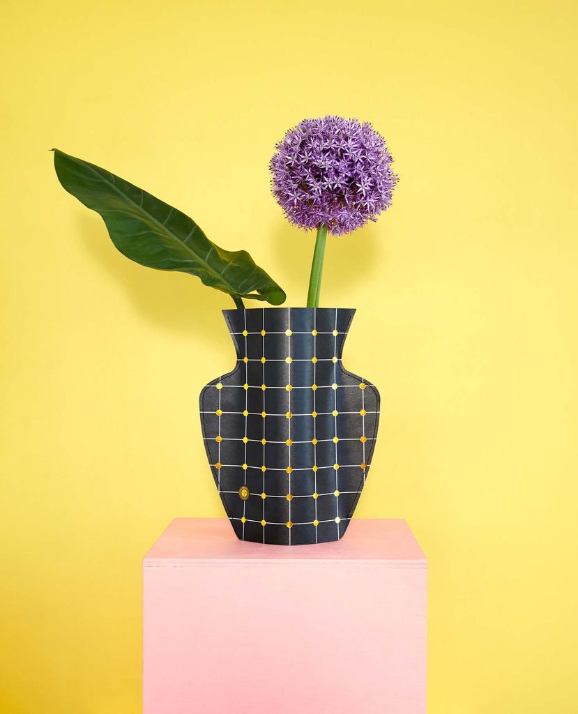 PAPER VASE LIDO (BLACK)