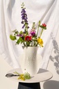 PAPER VASE CYANO (Perforated, White)