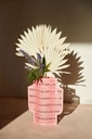 PAPER VASE AUREA (Perforated, Pink)