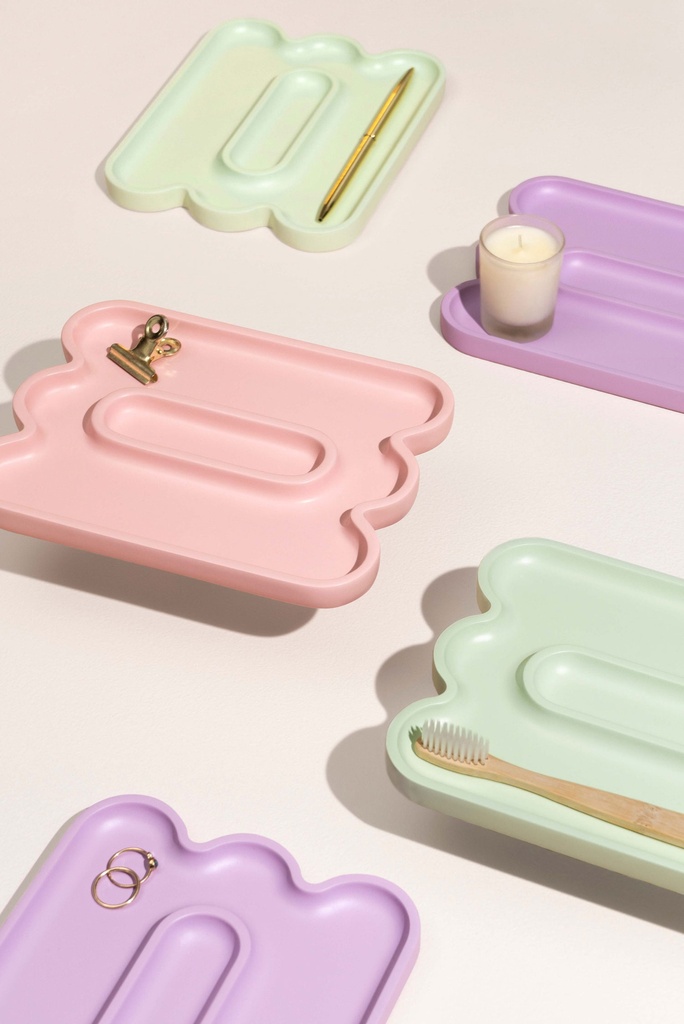 CATCHALL TEMPLO WAVE (LIGHT MINT)