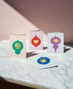 GREETING CARD CHRISTMAS FLOWER