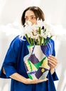 PAPER VASE STROMBOLI (Green / Blue)