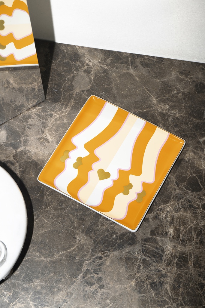CATCHALL "BESO" orange, pink, gold
