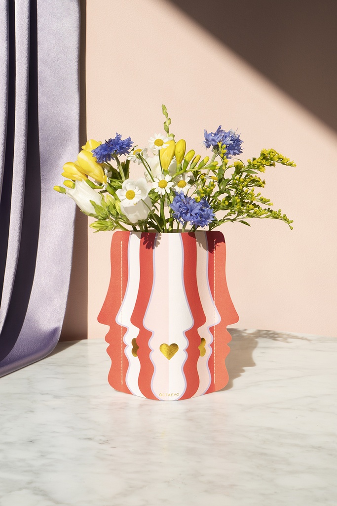 MINI PAPER VASE "BESO"