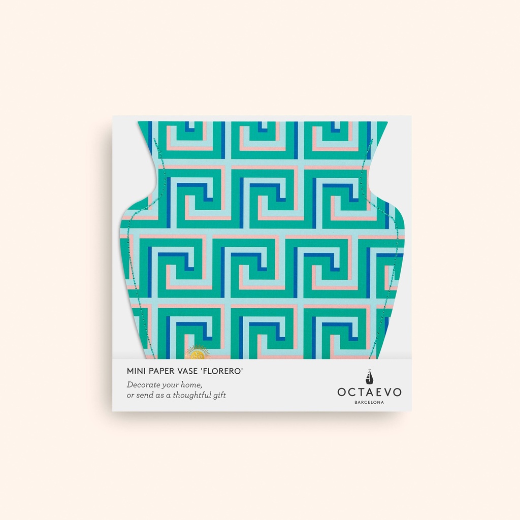 MINI PAPER VASE ICARUS (GREEN)
