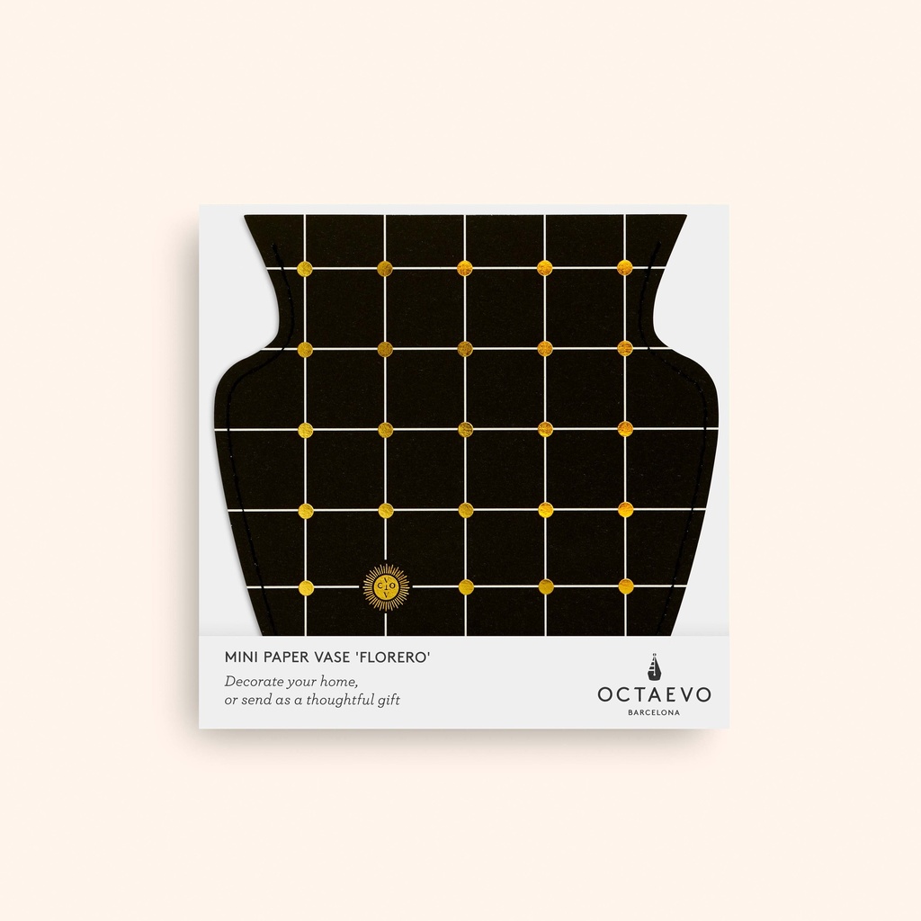 MINI PAPER VASE LIDO (BLACK)