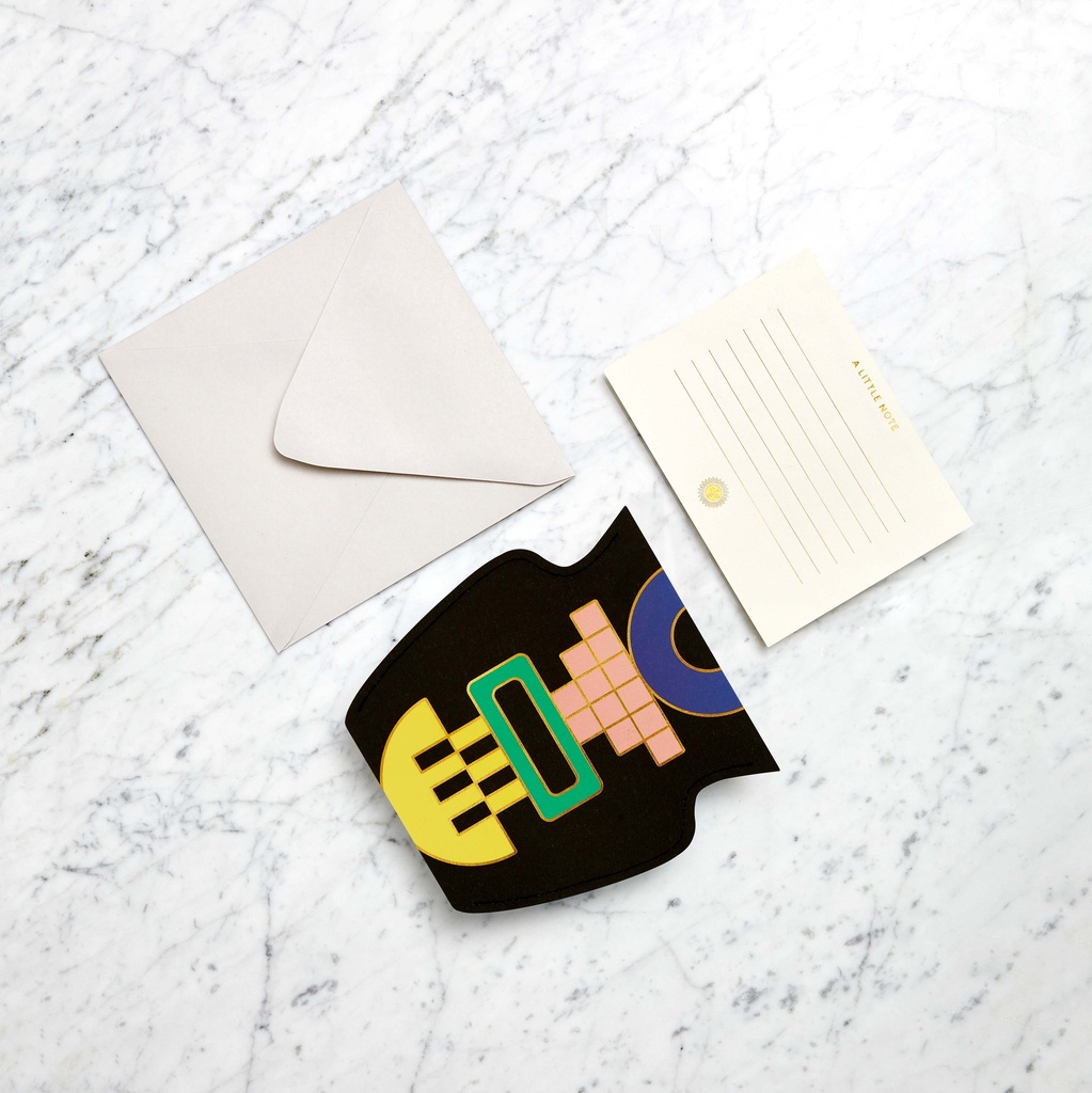 MINI PAPER VASE TEMPLO (BLACK)