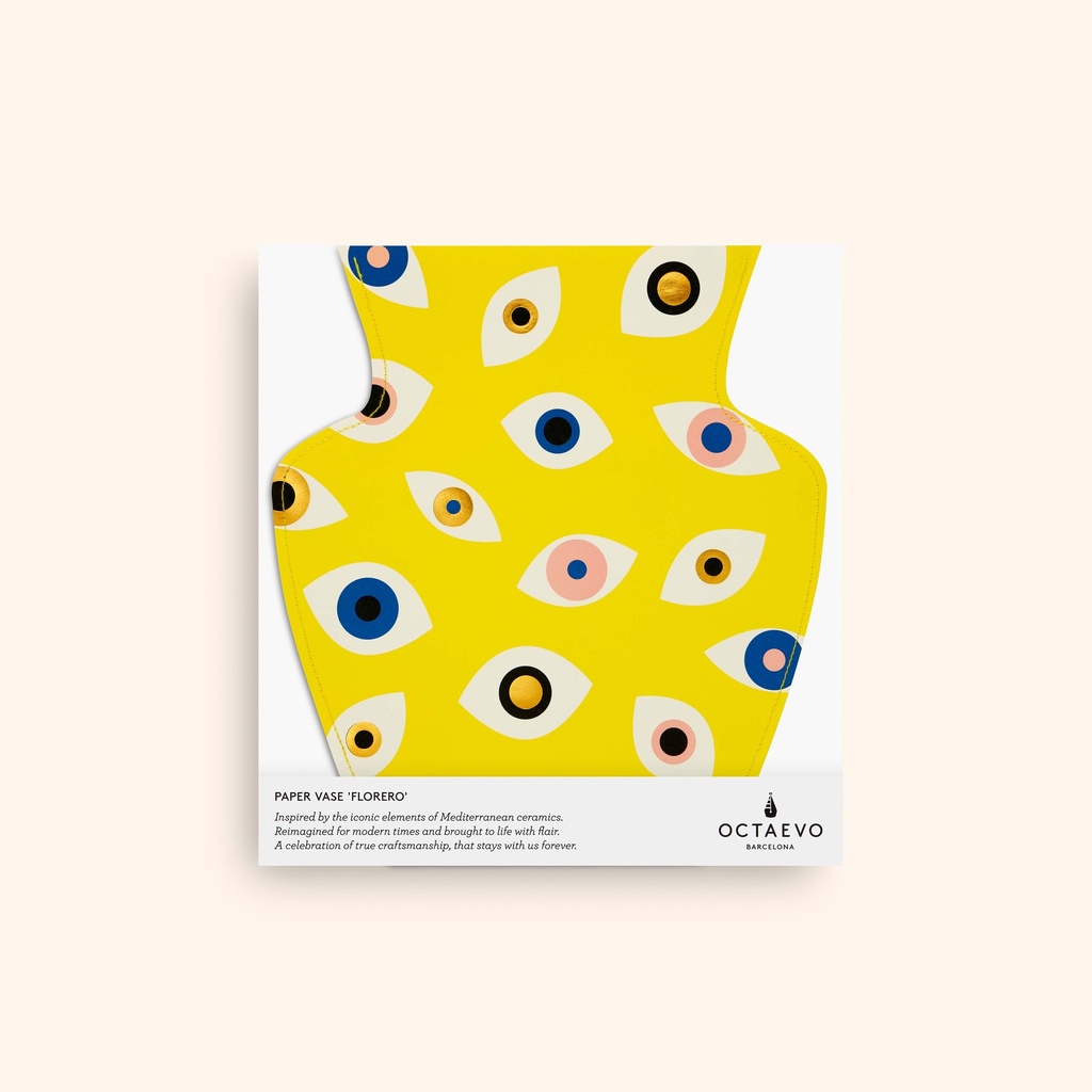 PAPER VASE NAZAR (YELLOW)