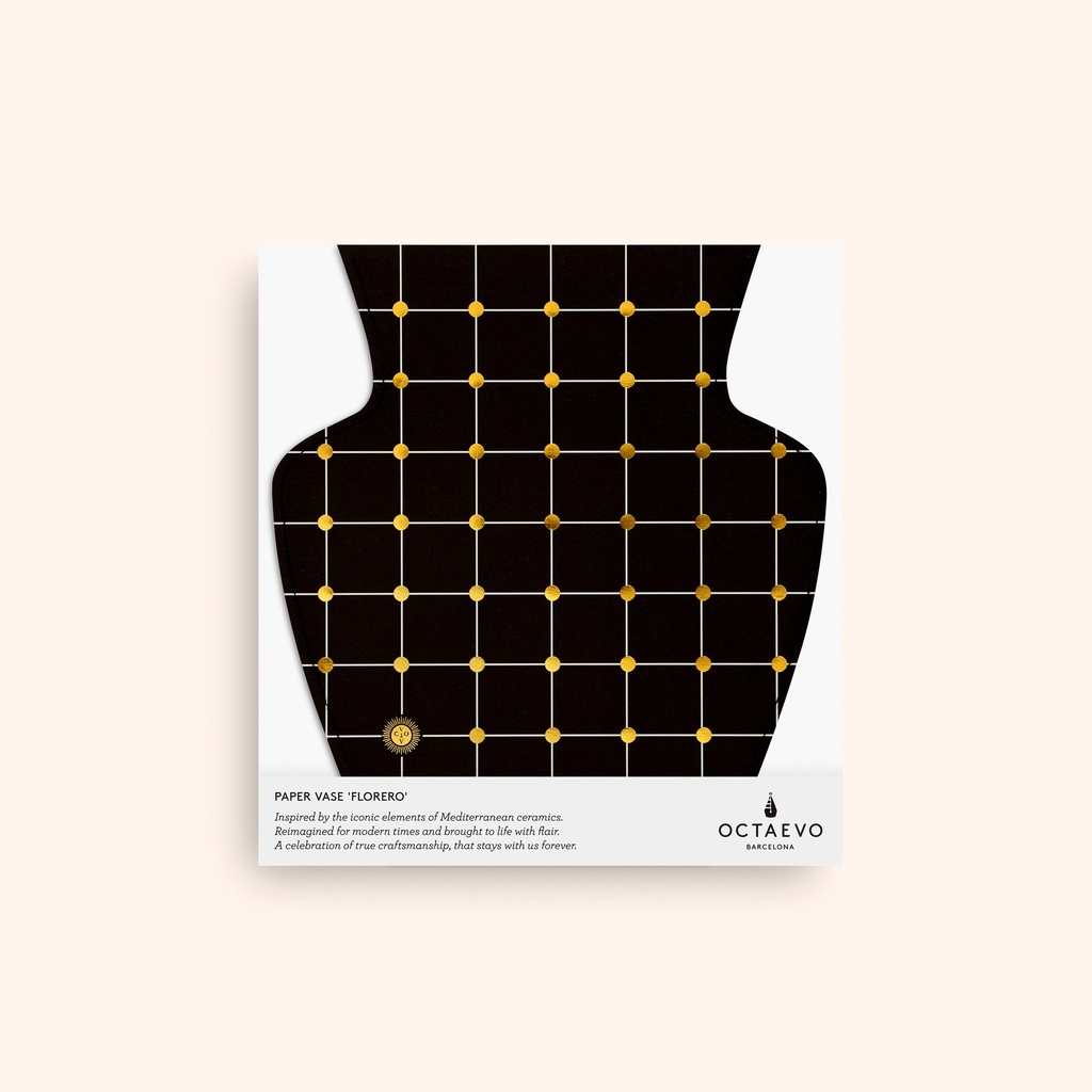 PAPER VASE LIDO (BLACK)