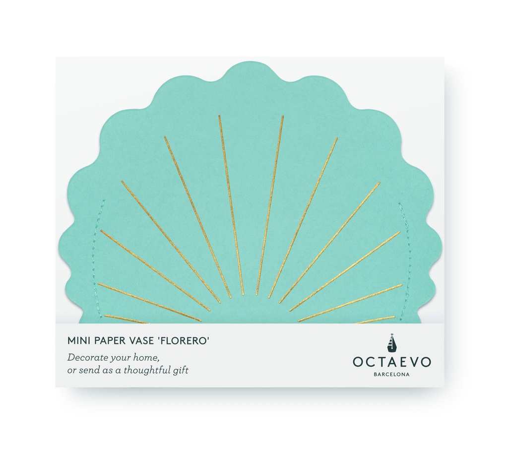 MINI PAPER VASE HERA (PALE BLUE)