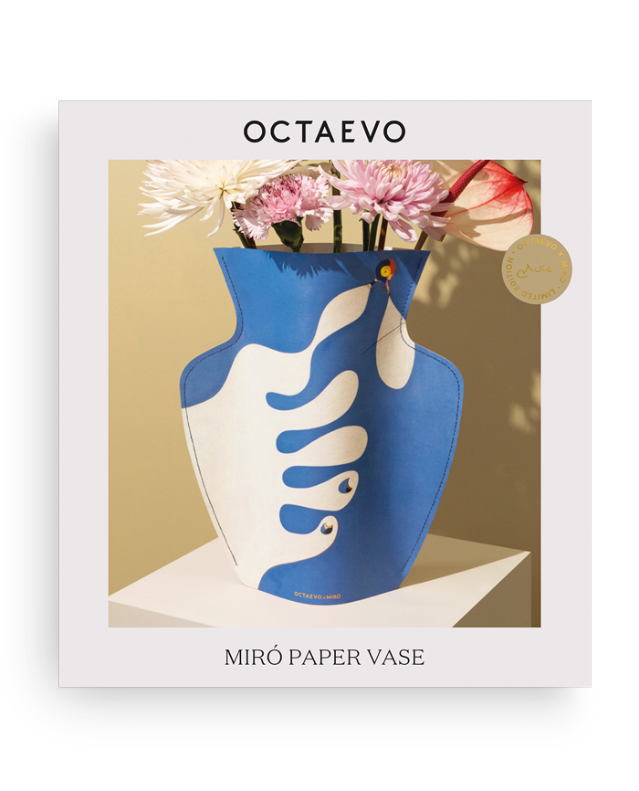 PAPER VASE MIRO (MAIN À LA POURSUITE D’UN OISEAU)