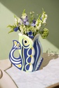 PAPER VASE FISH BLUE