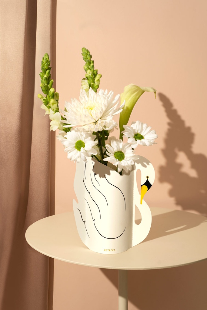 MINI PAPER VASE SWAN