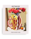 PAPER VASE FISH RUBY