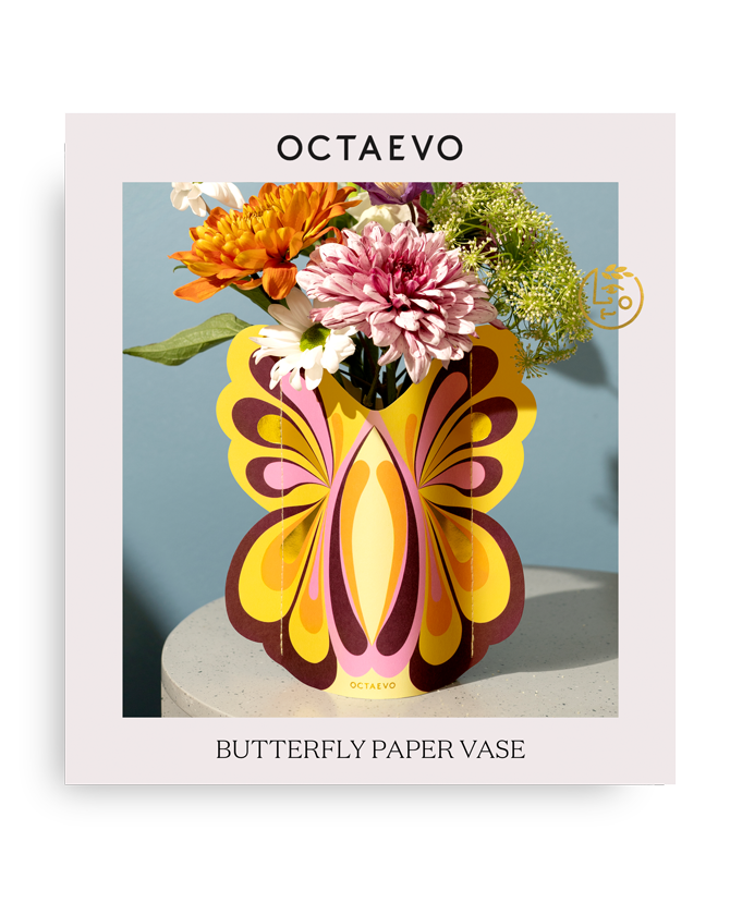 MINI PAPER VASE BUTTERFLY