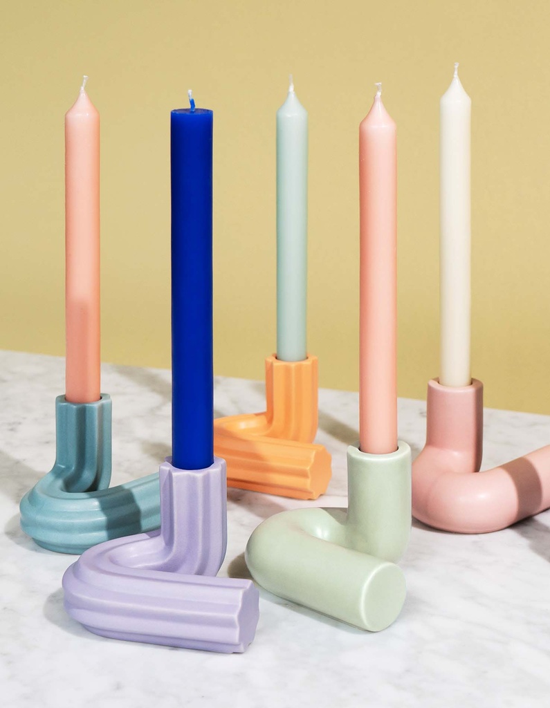 CANDLE HOLDER TEMPLO (Light Mint)