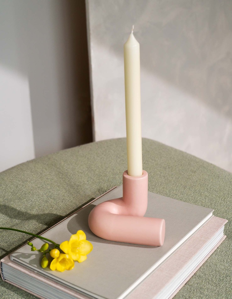 CANDLE HOLDER TEMPLO (Pink)
