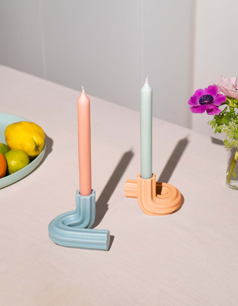 CANDLE HOLDER TEMPLO (Tangerine)