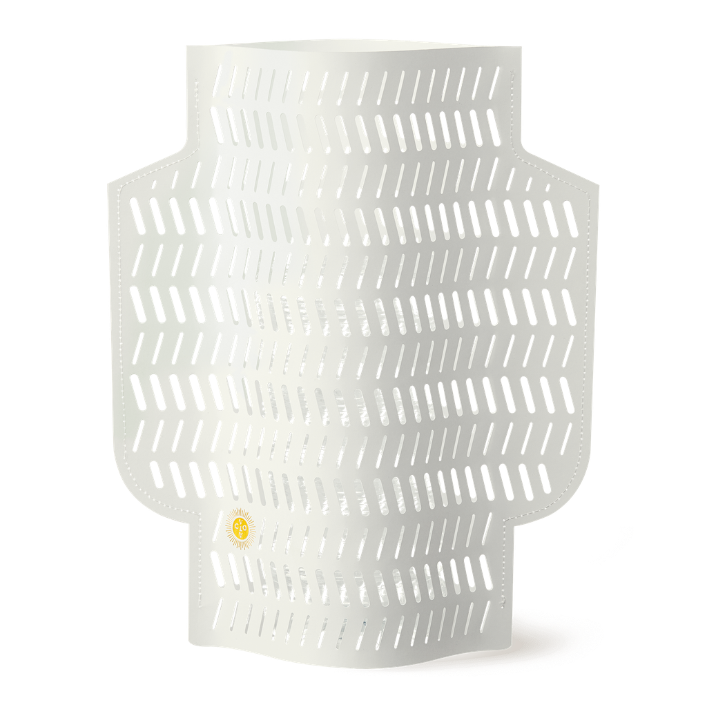 PAPER VASE CORAL (Perforated, White)