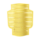 PAPER VASE DENDRA (Perforated, Yellow)
