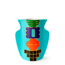 MINI PAPER VASE TEMPLO (BLUE)