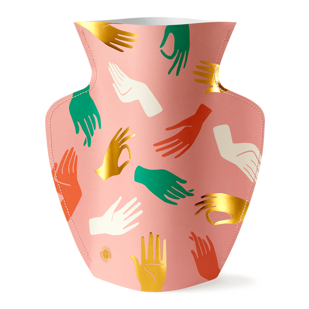 PAPER VASE HAMSA (PINK)