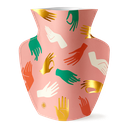 PAPER VASE HAMSA (PINK)