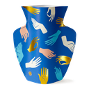 PAPER VASE HAMSA (BLUE)