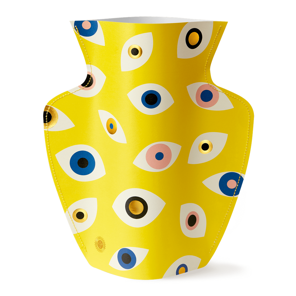PAPER VASE NAZAR (YELLOW)