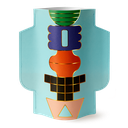 PAPER VASE TEMPLO (BLUE)