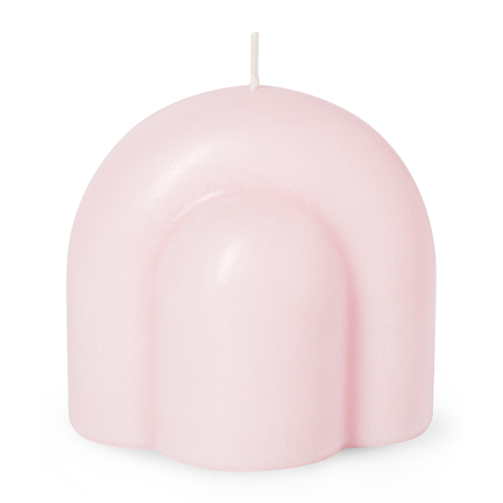CANDLE SCULPTURE TEMPLO (PALE ROSE)