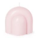 CANDLE SCULPTURE TEMPLO (PALE ROSE)