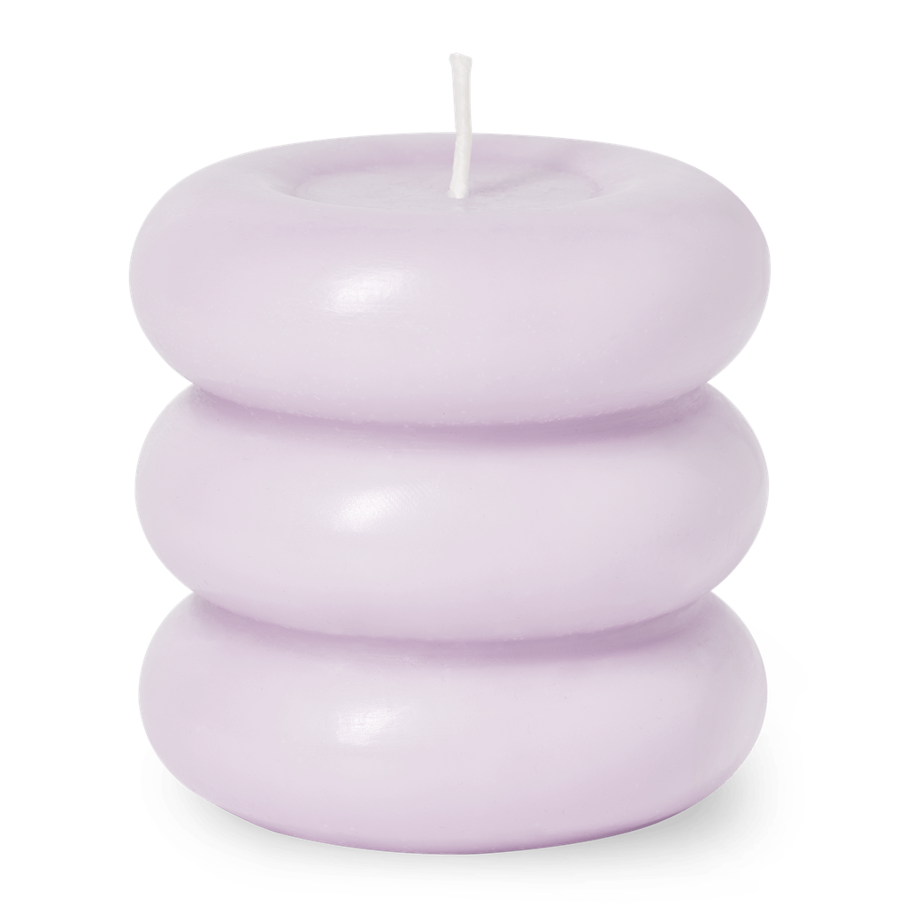 CANDLE SCULPTURE TEMPLO (PALE LILAC)