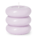 CANDLE SCULPTURE TEMPLO (PALE LILAC)