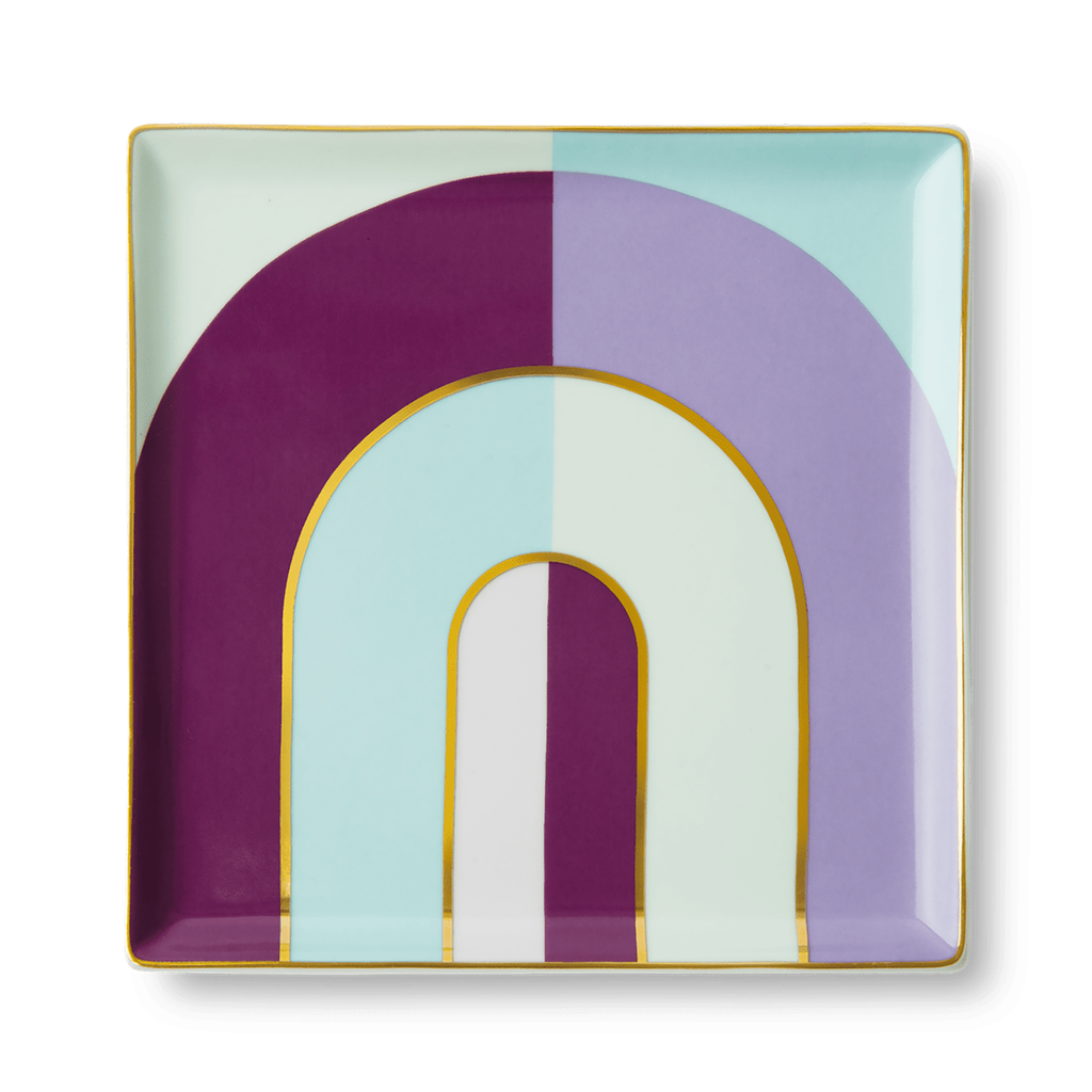 CERAMIC TRAY RIVIERA (ARCH) PURPLE