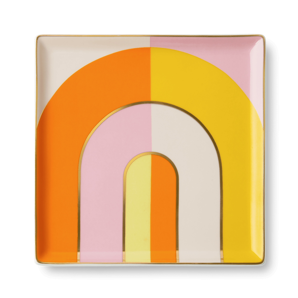 CERAMIC TRAY RIVIERA (ARCH) ORANGE