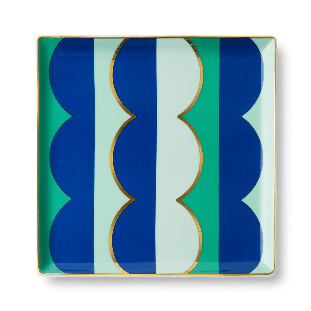 CERAMIC TRAY RIVIERA (WAVE) BLUE