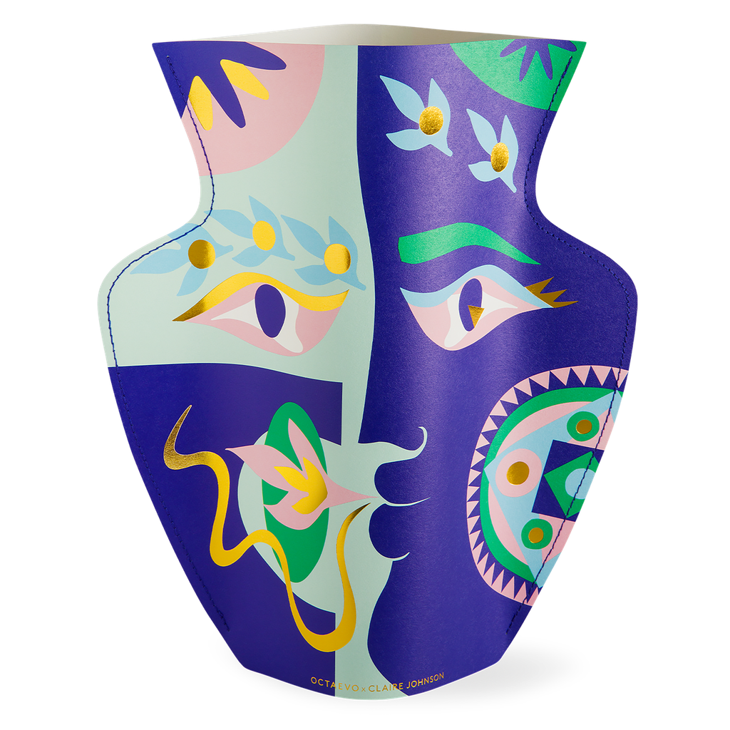 PAPER VASE CLAIRE JOHNSON (BLUE)