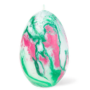 OLIMPO MARBLE CANDLE GREEN / PINK