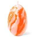OLIMPO MARBLE CANDLE ORANGE / PINK