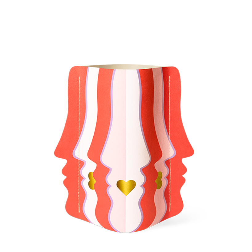 MINI PAPER VASE "BESO"