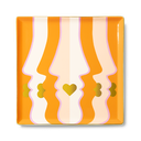 CERAMIC TRAY "BESO" orange